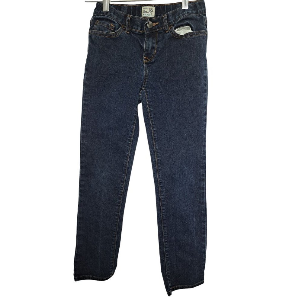 Boys Est. 89 Place Skinny Stretch Dark Denim Blue Jeans Size 10